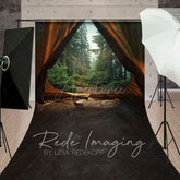 Aperturee - Aperturee Summer Natural Forest Scenery Tent Sweep Backdrop